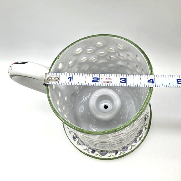 Hand Painted Taper Candle Holder R.C. & Cal Juncal Porto da Mos Ceramic Portugal - Picture 9 of 10